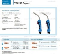Горелка для полуавтоматической сварки TBi 250 Expert, длина 4 m. - st-e.info - Владимир