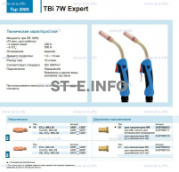 Горелка для полуавтоматической сварки TBi  7W Expert, длина 3 m. - st-e.info - Владимир