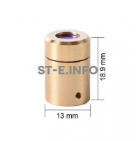 Защитный колпачок с защитным стеклом для QBH коннектора оптоволокна MAXQBHE05 - st-e.info - Владимир