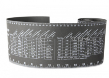 Лента для разметки труб 128mm*2500mm - st-e.info - Владимир